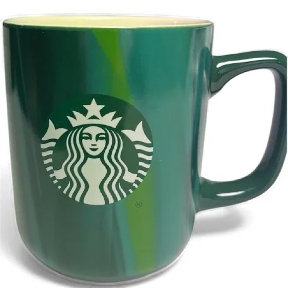 Starbucks Emerald Green Mug with Logo - Picture 2 of 3